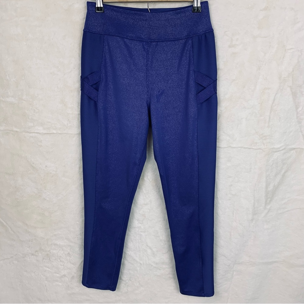 Avia Big Girl’s Blue/Purple Leggings Size XL (14 - 16)